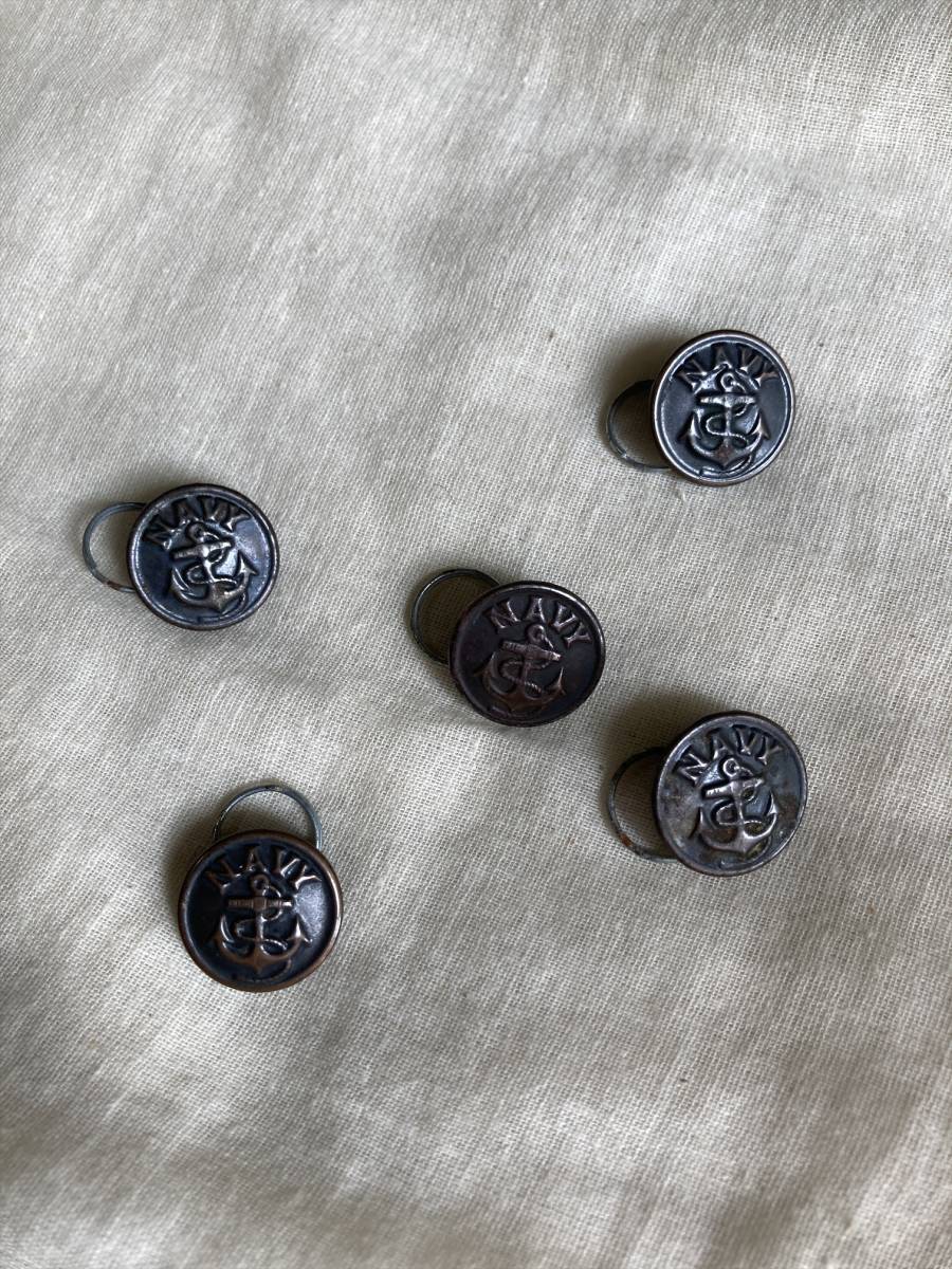 ww1ww2 10s~40s ビンテージ US NAVY 20㎜ メタルアンカーチェンジ 