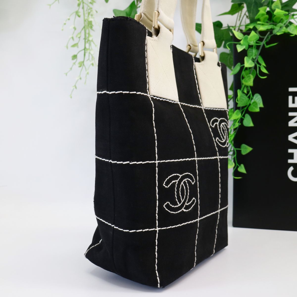1円【美品】シャネル CHANEL チョコバー トートバッグ 1円【美品】シャネル CHANEL チョコバー トートバッグ