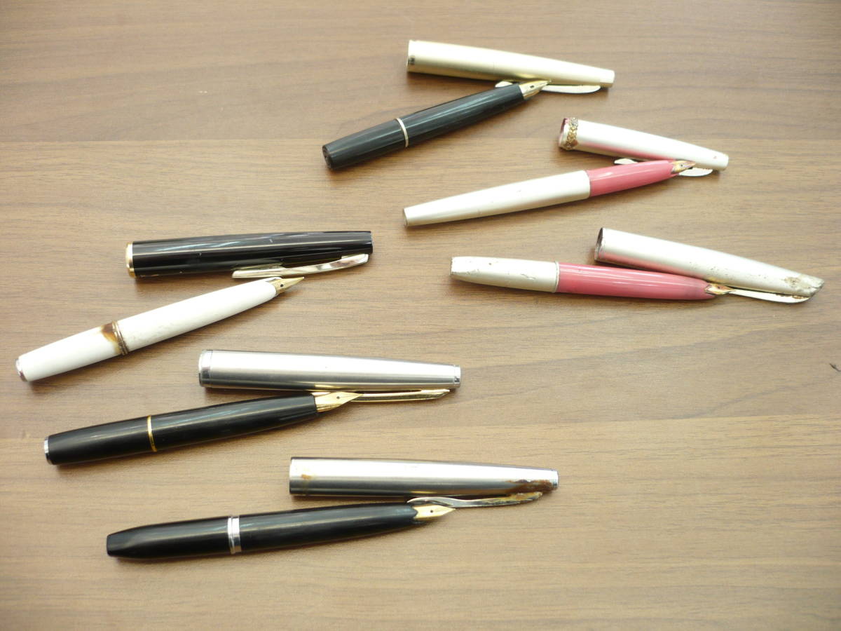 34419】万年筆 6本まとめ プラチナ セーラー PLATINUM SAILOR 18K 14K 