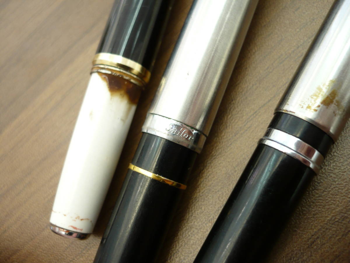 34419】万年筆 6本まとめ プラチナ セーラー PLATINUM SAILOR 18K 14K