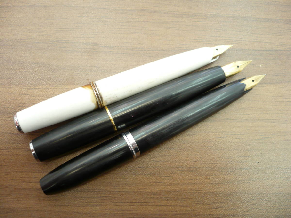 34419】万年筆 6本まとめ プラチナ セーラー PLATINUM SAILOR 18K 14K