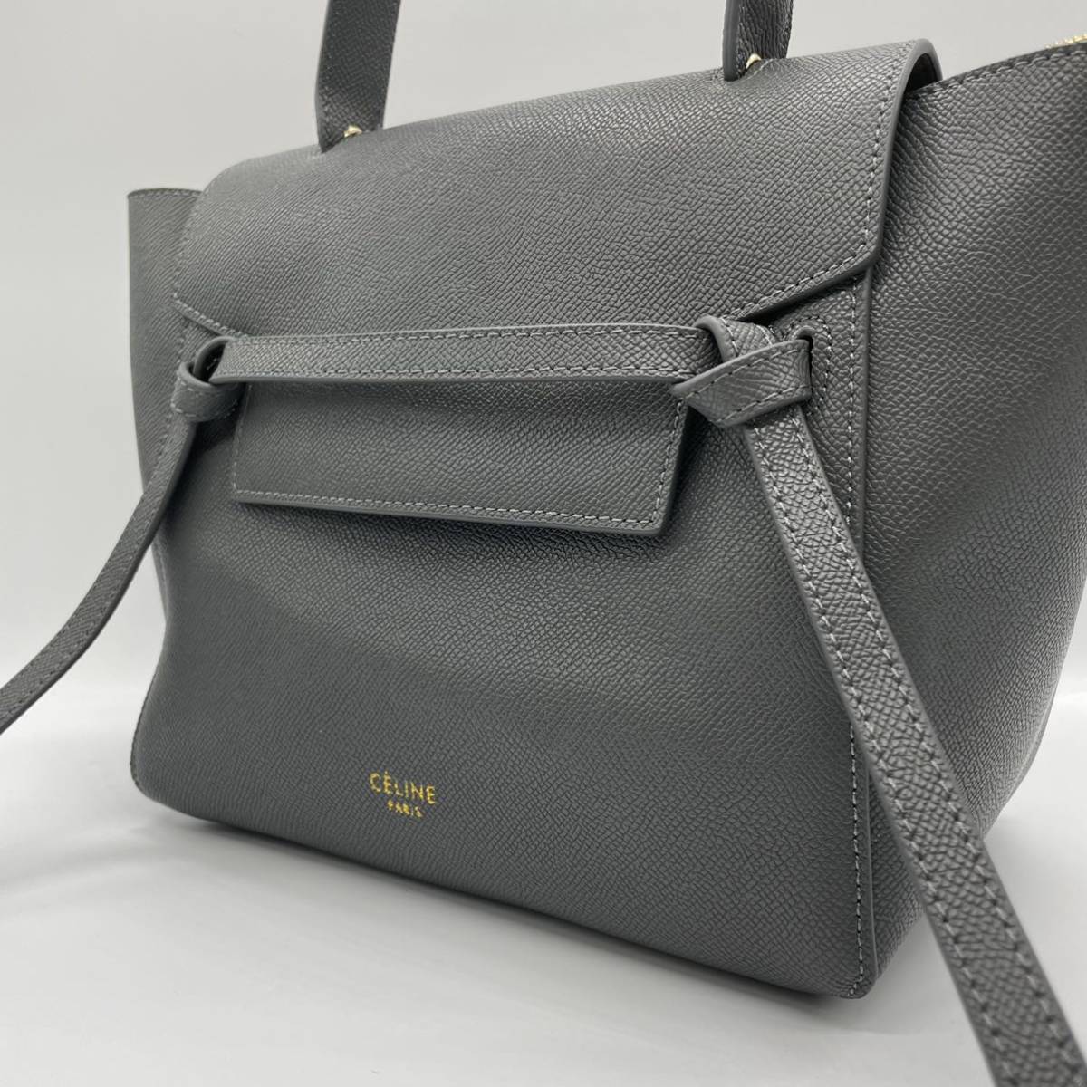 1円【未使用級美品】CELINE セリーヌ ベルトバッグ 2way 