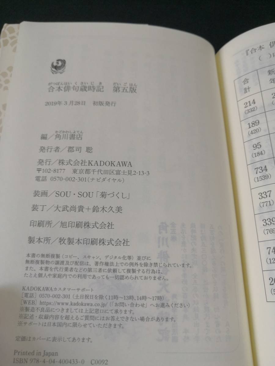 合本俳句歳時記 第五版 出版社 Kadokawa 発行日 19年3月28日初版 N4 572 短歌 俳句 売買されたオークション情報 Yahooの商品情報をアーカイブ公開 オークファン Aucfan Com