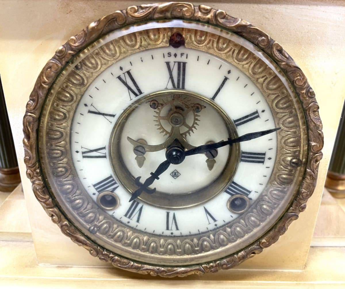 ANSONIA CLOCK 置時計 アンソニア U.S.A ヴィンテージ ゼンマイ巻き