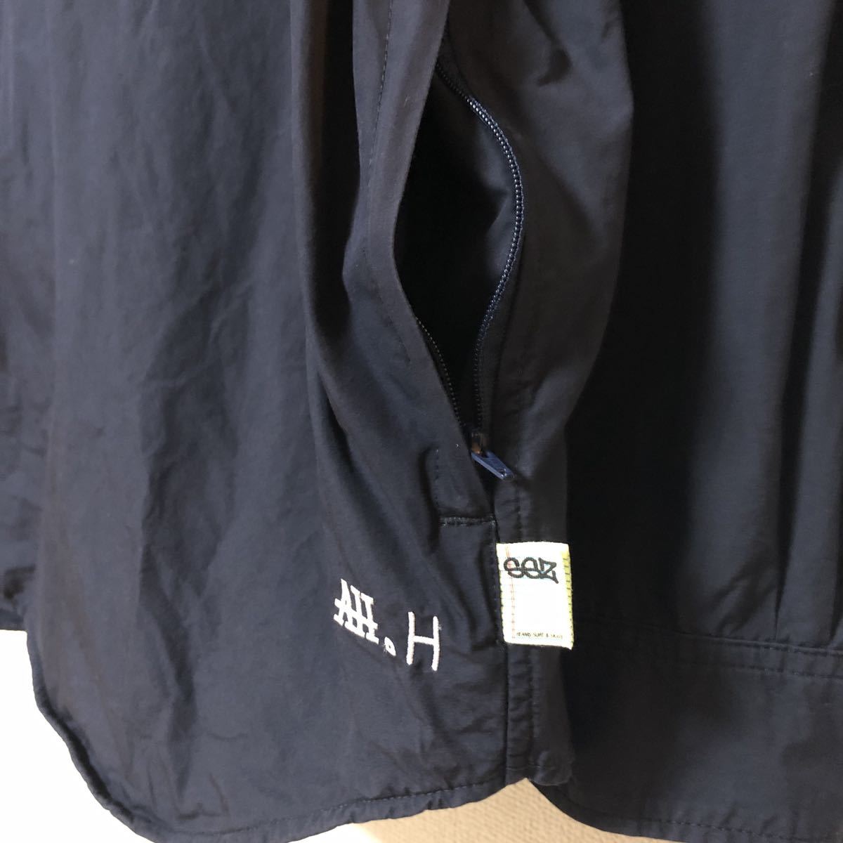 beams ssz × ah.h コラボ シャツ 長袖 ネイビー 長谷川昭雄 ah 加藤