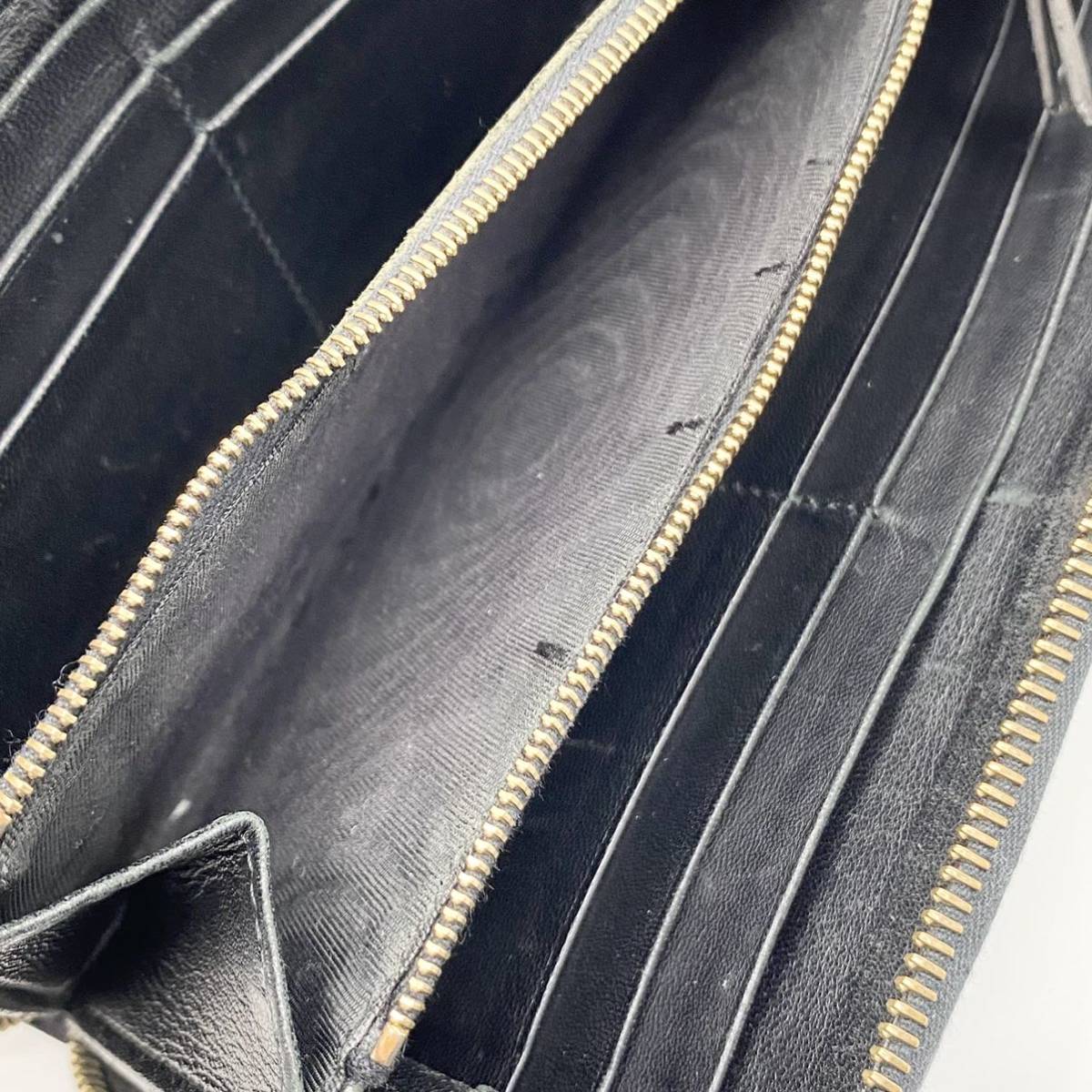 1円〜《極美品》BOTTEGA VENETA ボッテガヴェネタ 長財布 ラウンド 