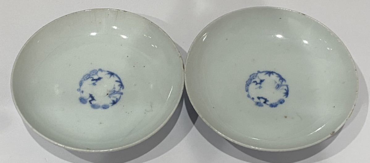 古伊万里 染付 蓋茶碗 のぞみ 希 古美術 江戸中期古伊万里染付