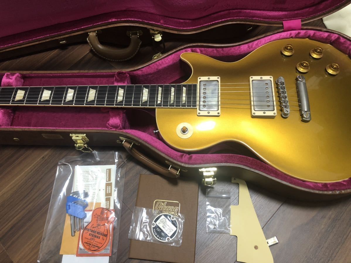 Gibson Custom Shop 1957 Reissue Les Paul Gold Top ブラスゴールドリフィニッシュ ギブソン レスポール ゴールドトップ 19年製 スタンダード 売買されたオークション情報 Yahooの商品情報をアーカイブ公開 オークファン Aucfan Com