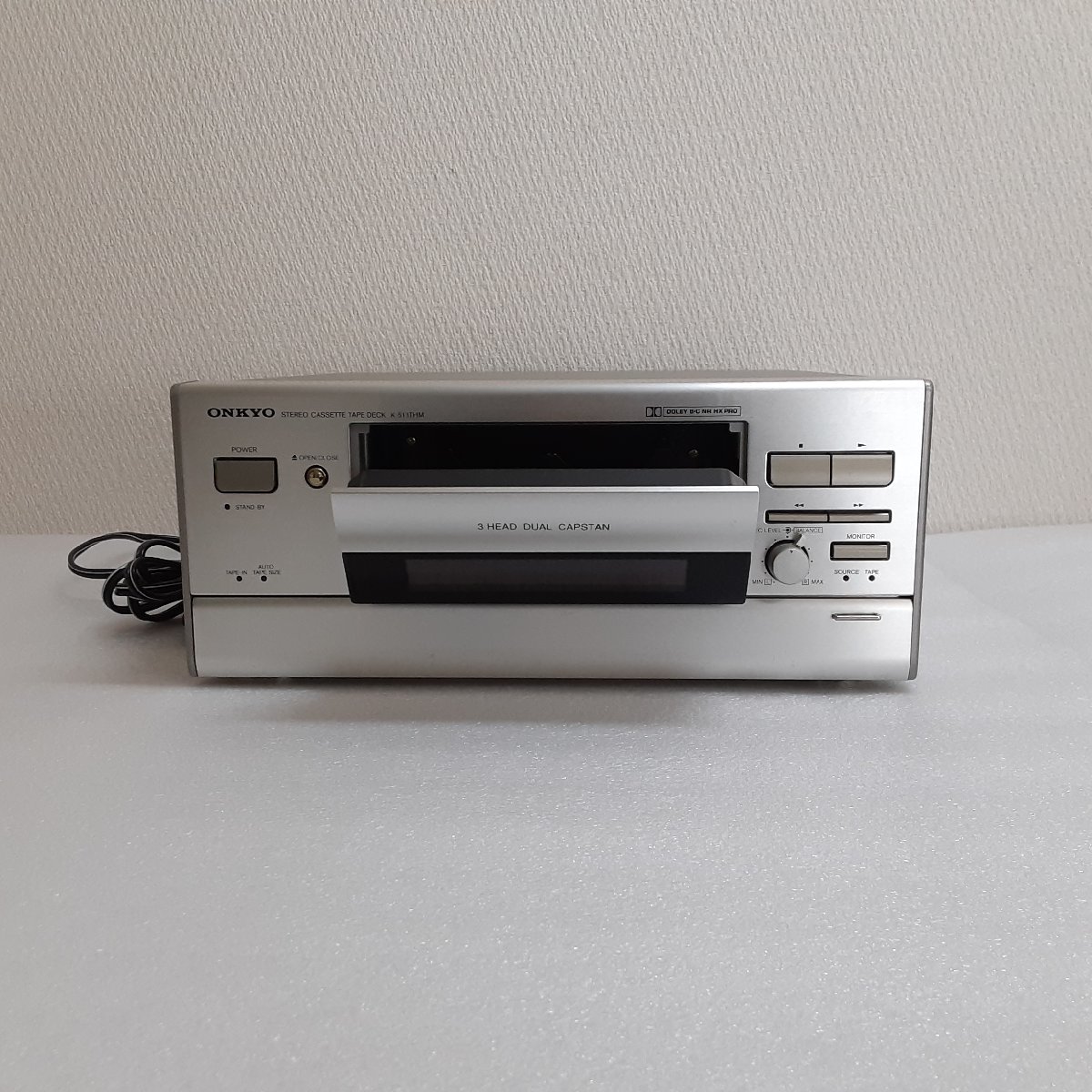  ONKYO / オンキョー ステレオカセットテープデッキ K-511THM カセットデッキ 3ヘッド シングルカセット ジャンク品 Y295YM10(一般)｜売買されたオークション情報、yahooの商品情報をアーカイブ公開 一般