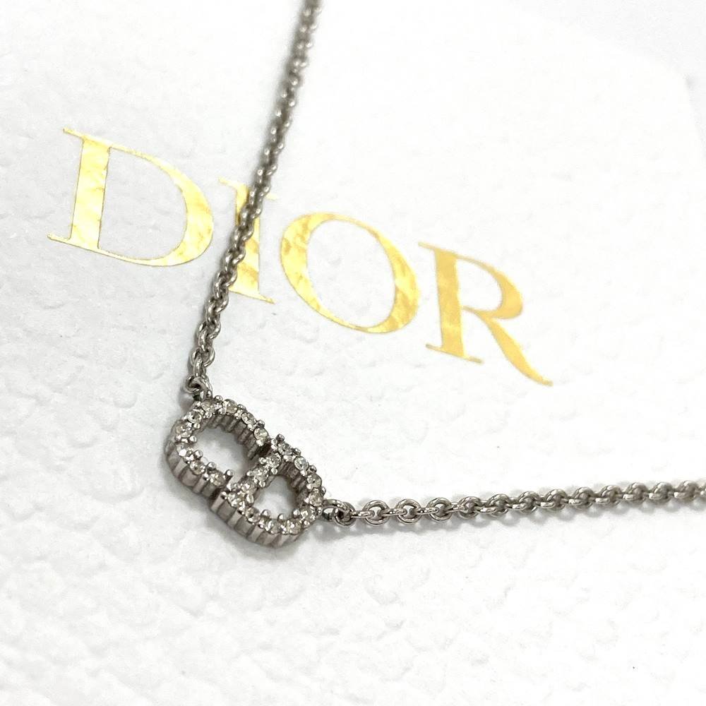 Christian Dior クリスチャンディオール ネックレス CDロゴ ライン