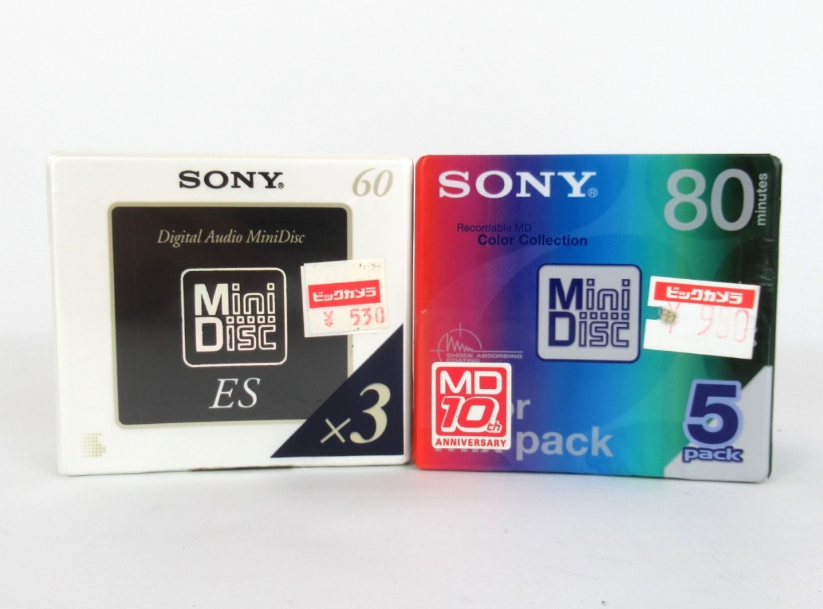 MDディスク計58枚 全て未使用 80分が53枚 74分が5枚 （Amazon.co.jp 