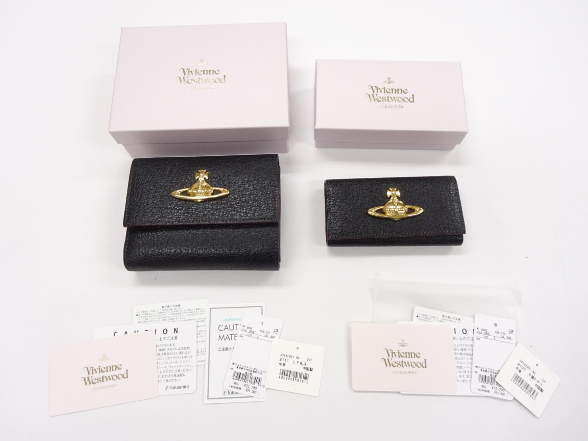 定3.6万/2点セット【箱/値札 付】ヴィヴィアンウエストウッド 財布 