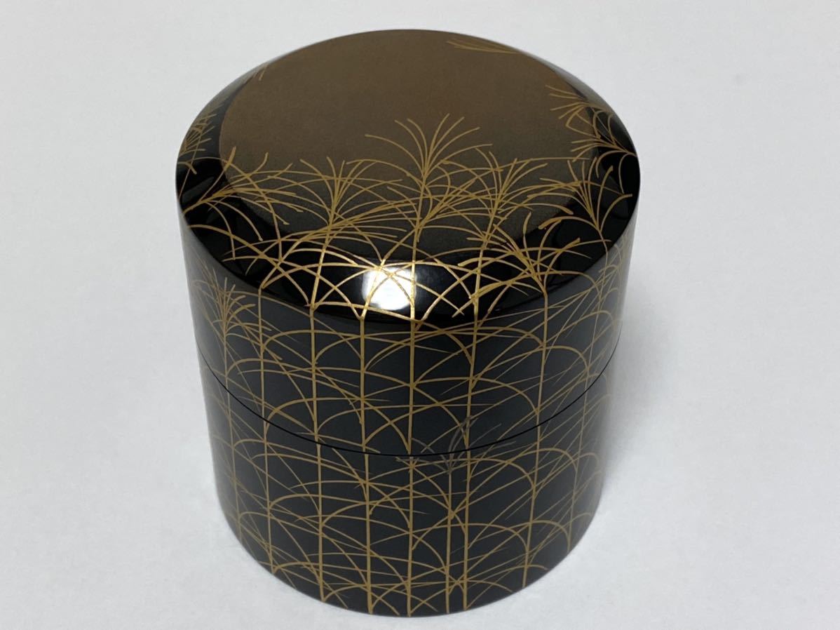 茶道具 加賀蒔絵師 中村宗尹作 平棗 共箱 ☆貴重！！加賀蒔絵師 中村宗