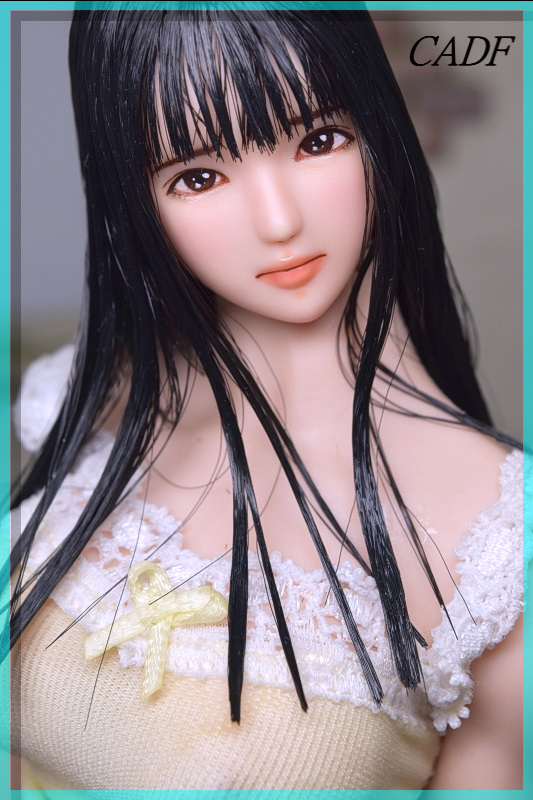 ☆ CADF ☆ 1/6 オビツ 27-01 カスタムドールヘッド 1458 蒼 (あおい