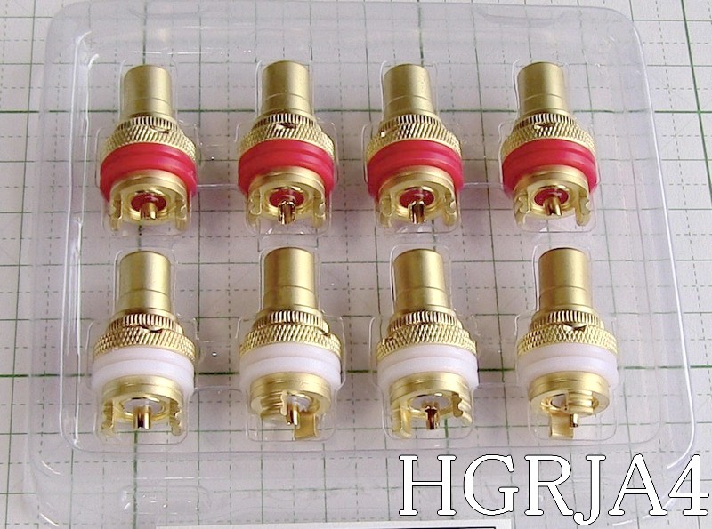 2D139　　　 アンプ用高級RCAジャック　 HGRJA4　　　8個セット　