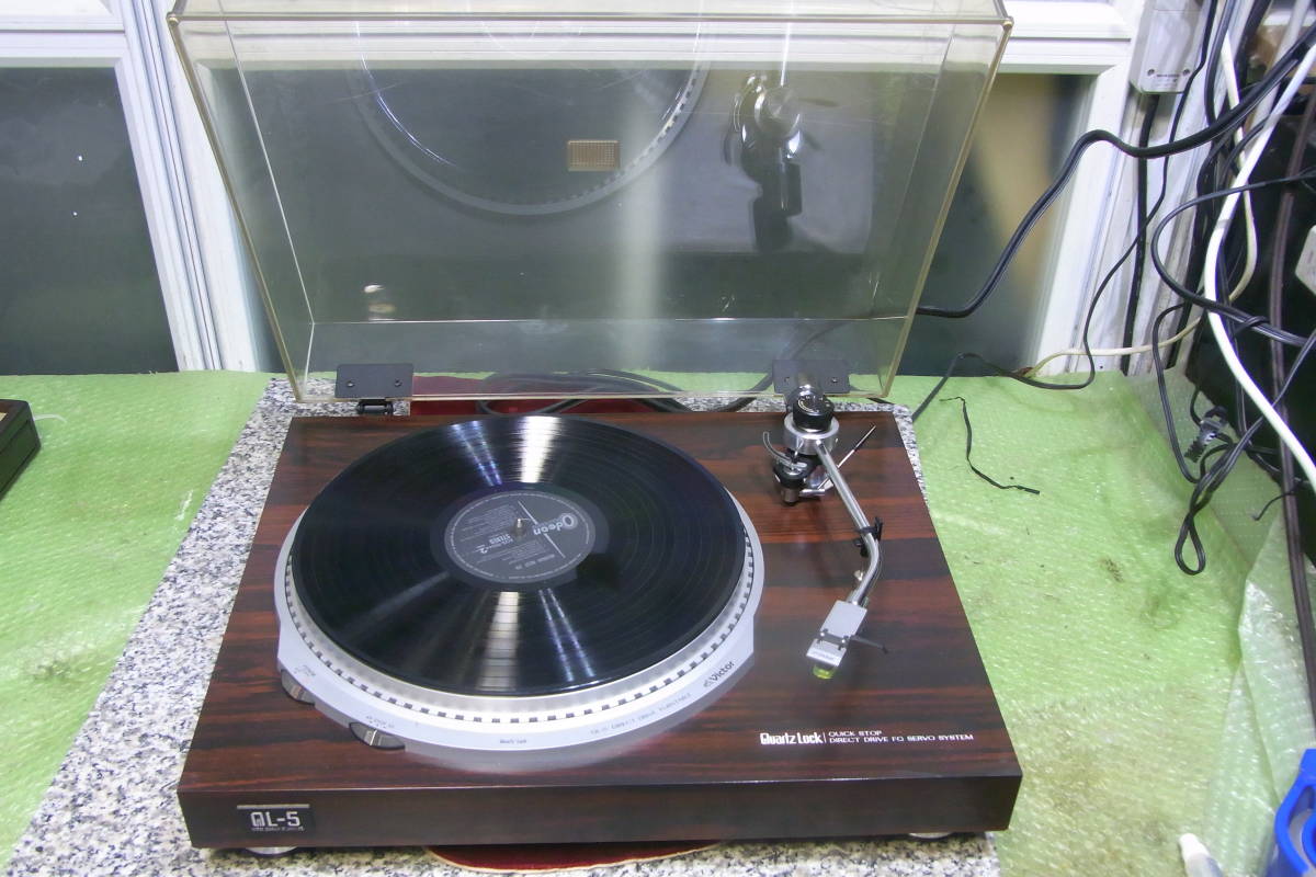 Victor レコードプレーヤー QL-5 動作品 純正のシェル Z-1 EB  