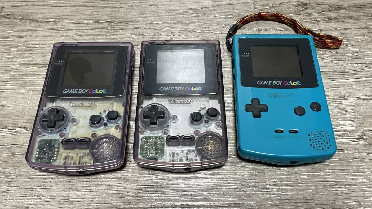 ☆ GB ☆ ゲームボーイカラー 本体 他 9台 まとめ売り ジャンク 部品 