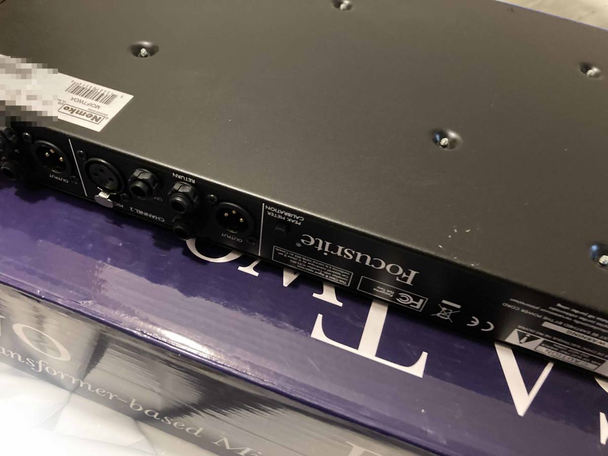 ♪名機♪FOCUSRITE ISA Two 2ch マイクプリアンプ
