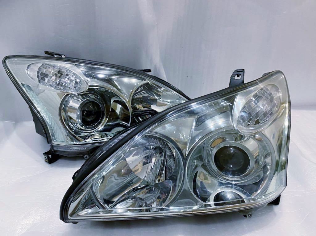 トヨタ純正 30系ハリアー純正HIDヘッドライト AFS付き左右セット