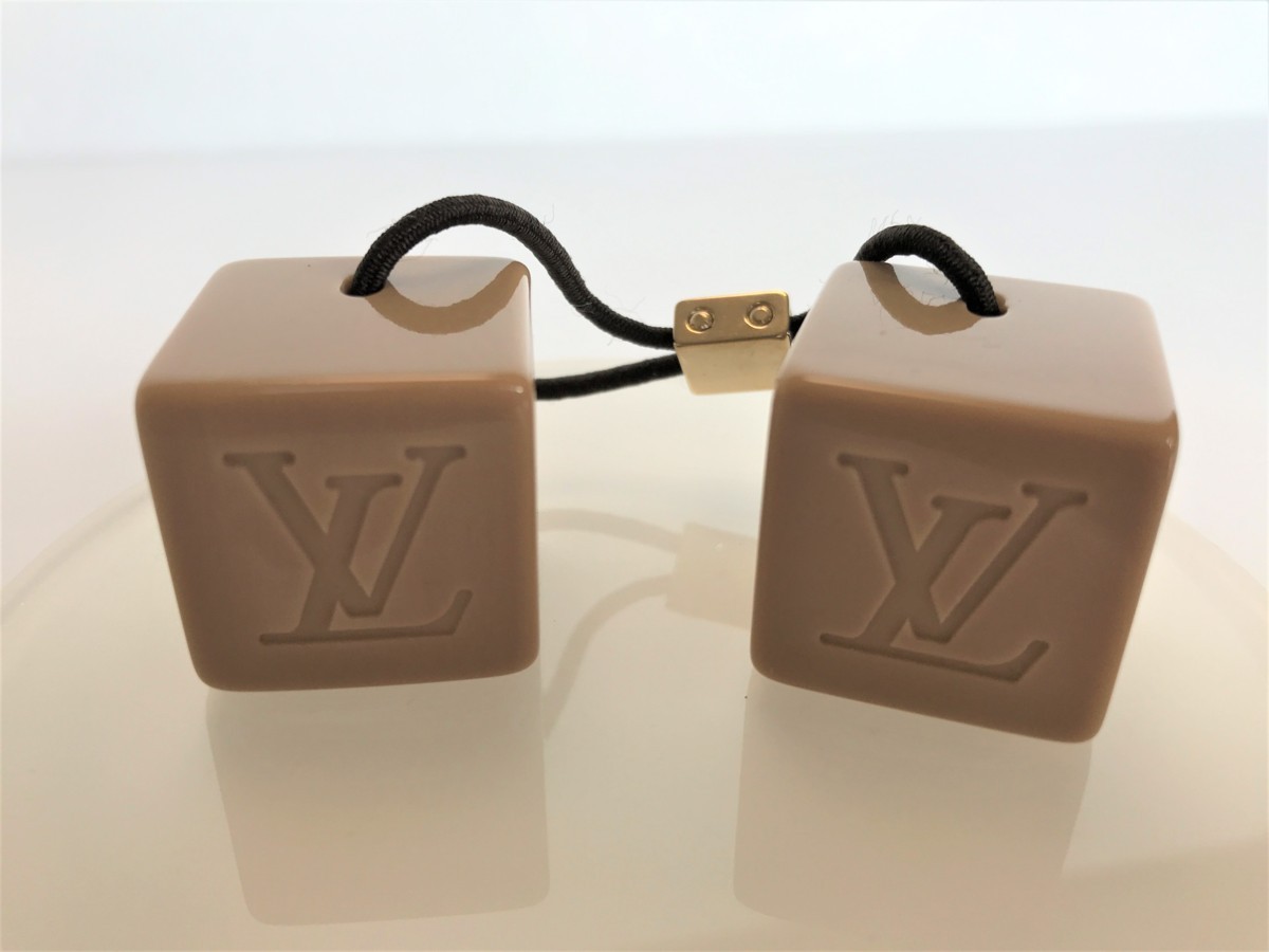 □【YS-1】 ルイヴィトン Louis Vuitton □ ヘアゴム キューブ 