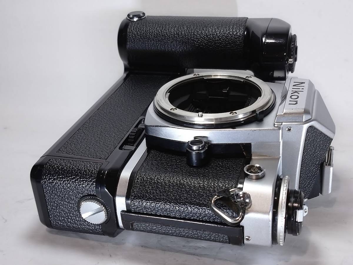 美品／動作絶好調】 ニコン Nikon FE2シルバー+モータードライブ MD-12