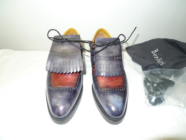 ◇ ベルルッティ - Berluti 最上級 コンビ レザー シューズ ゴルフ 