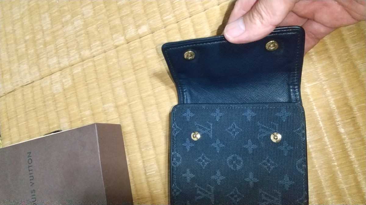 LOUIS VUITTON モノグラムミニ ヴィトンの折り財布 正規品付属品 箱 