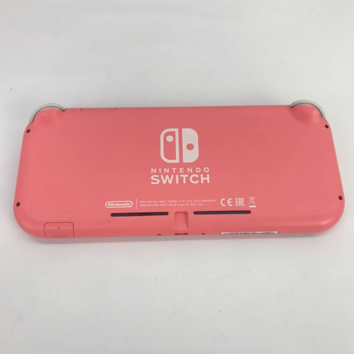No.9341 ★1円～【SW】Nintendo Switch Lite本体のみ コーラル 動作未確認 スライドパッドカバー欠品 ◎ジャンク品◎