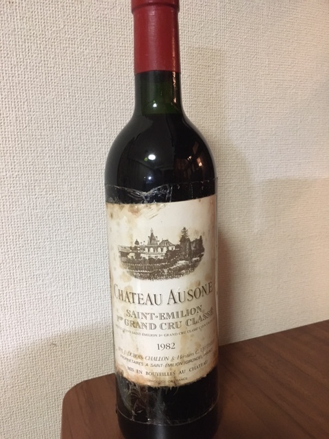 オーゾンヌ 1982 Chateau Ausone 1982 シャトーオーゾンヌ1982年です