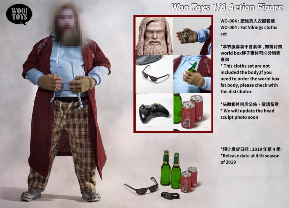 WOO TOYS WO-004 Fat Vikings Full set 1/6スケール フィギュア