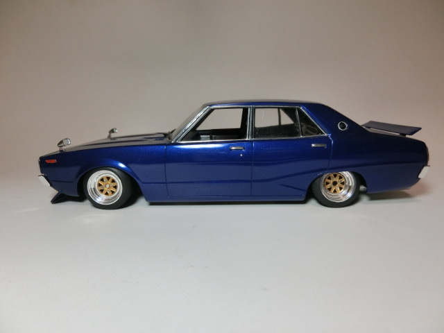 プラモデル ヨンメリ（紺メタリック）アオシマ 日産スカイライン 日産