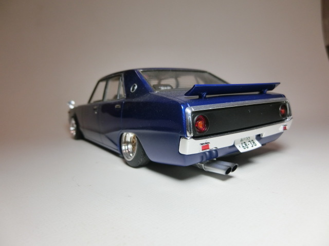 プラモデル ヨンメリ（紺メタリック）アオシマ 日産スカイライン 日産