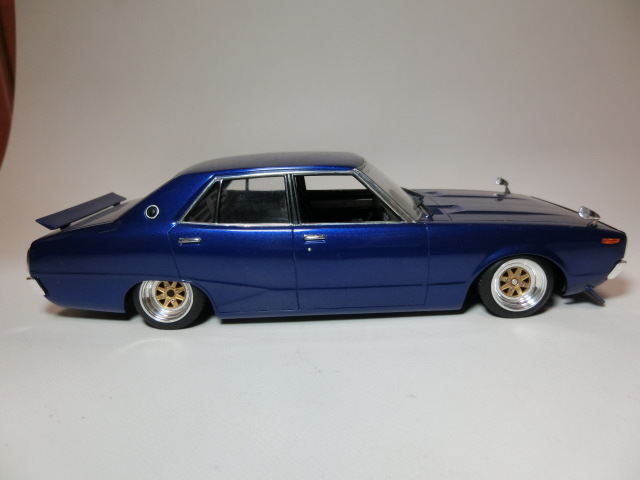 プラモデル ヨンメリ（紺メタリック）アオシマ 日産スカイライン 日産