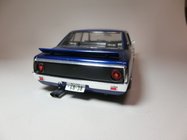 プラモデル ヨンメリ（紺メタリック）アオシマ 日産スカイライン 日産