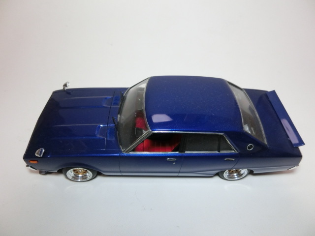 プラモデル ヨンメリ（紺メタリック）アオシマ 日産スカイライン 日産