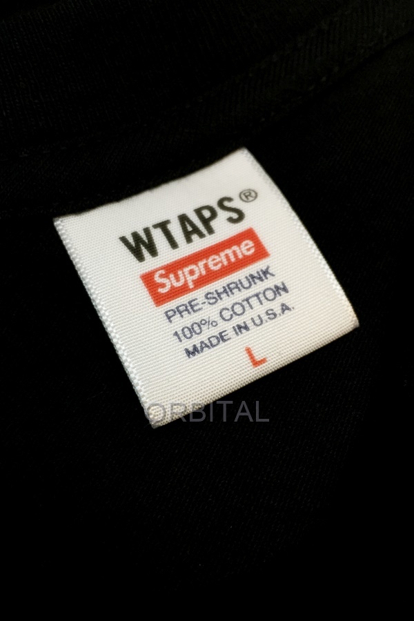 代官山)シュプリーム Supreme × WTAPS 21FW Sic'em! Tee プリント Tシャツ サイズL ブラック メンズ ロゴ Supreme | WTAPS Jacket Varsity 半袖