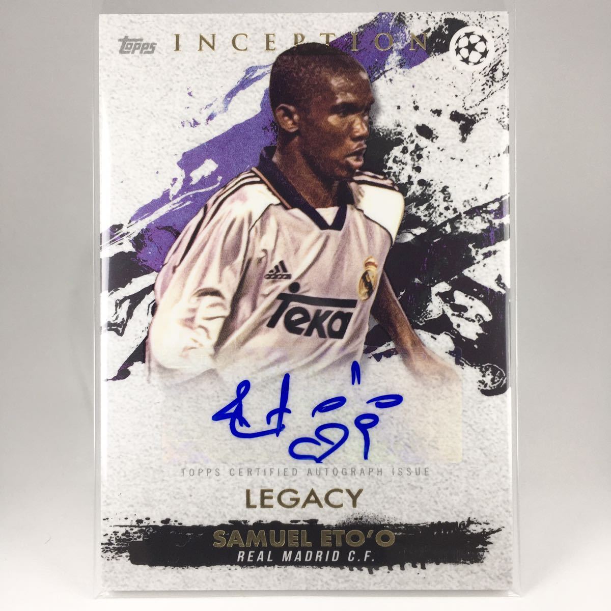 1円スタート☆直筆サイン☆サミュエル・エトー☆ 2020-21 Inception