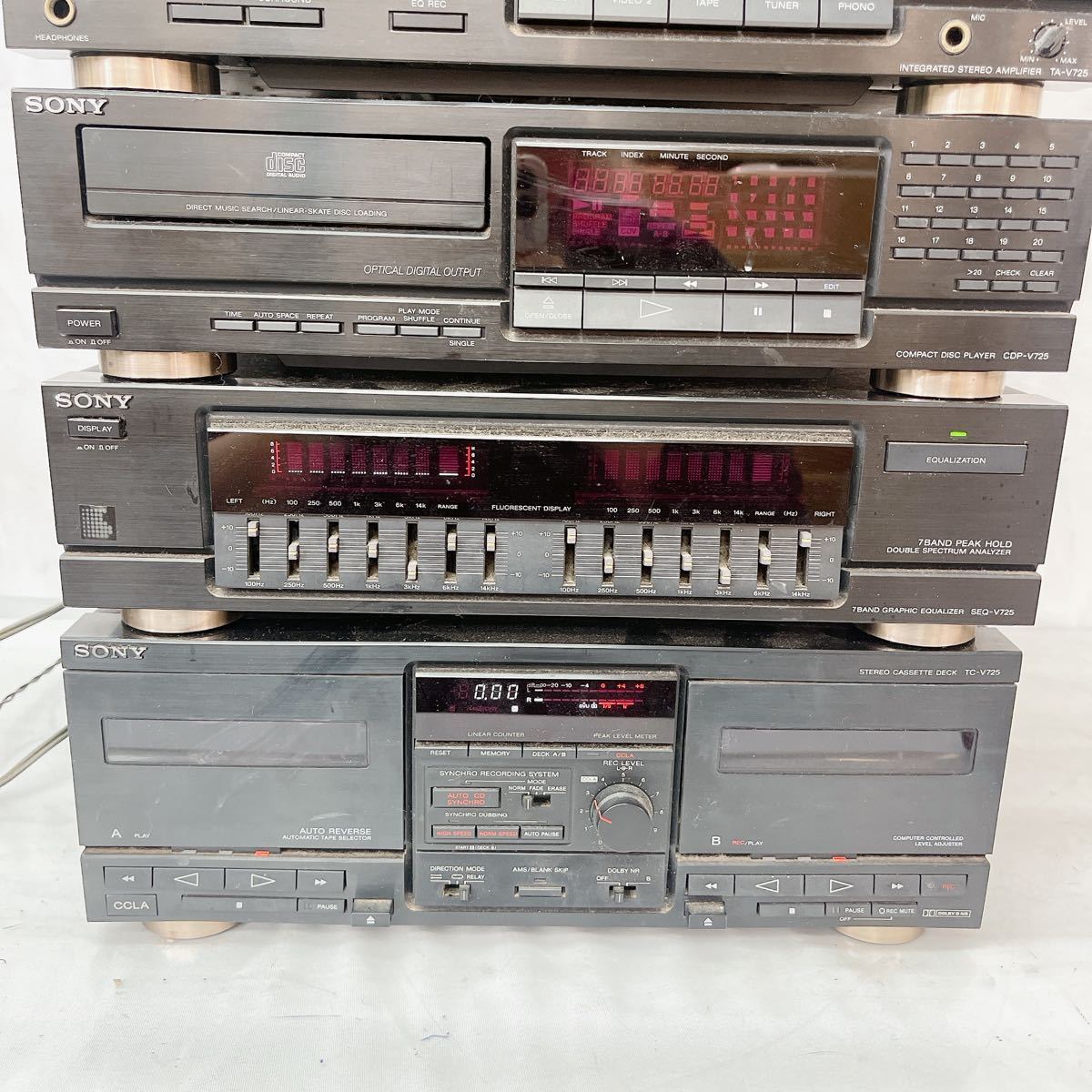 オーディオ機器 C*s様 SONY V725 SS LBT ST SEQ CDP TC オーディ