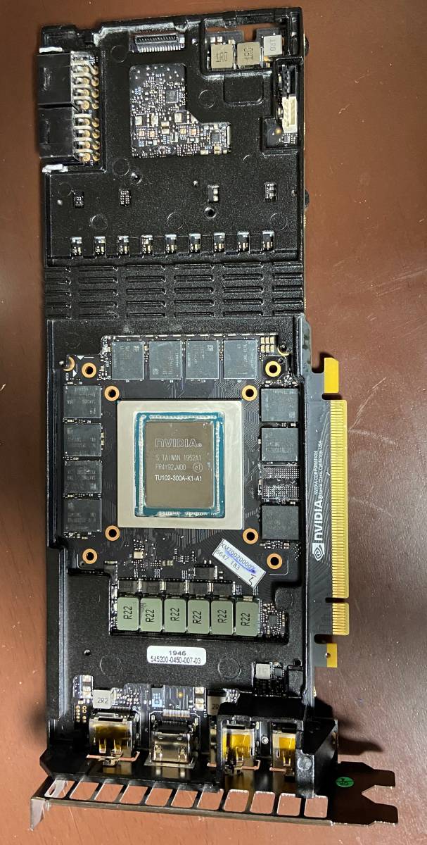 ジャンク】玄人志向 Geforce RTX 2080 Ti GG-RTX2080Ti-E11GB/TP【部品