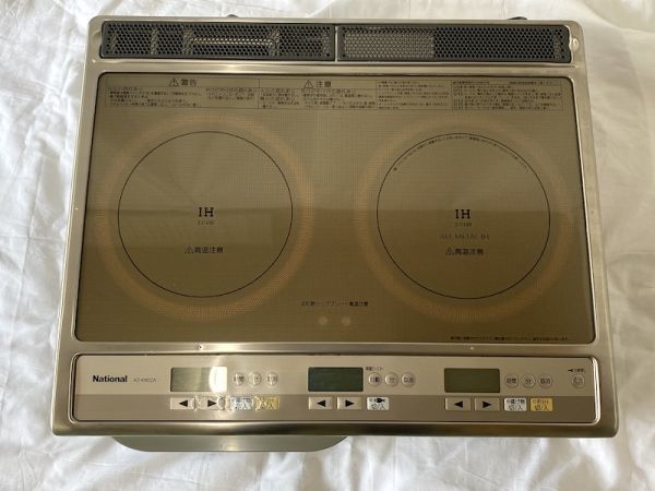 National KZ-KM22A IH調理器 200V 未使用品 A418】1円スタート 手渡し可 National ナショナル 単相200V IH