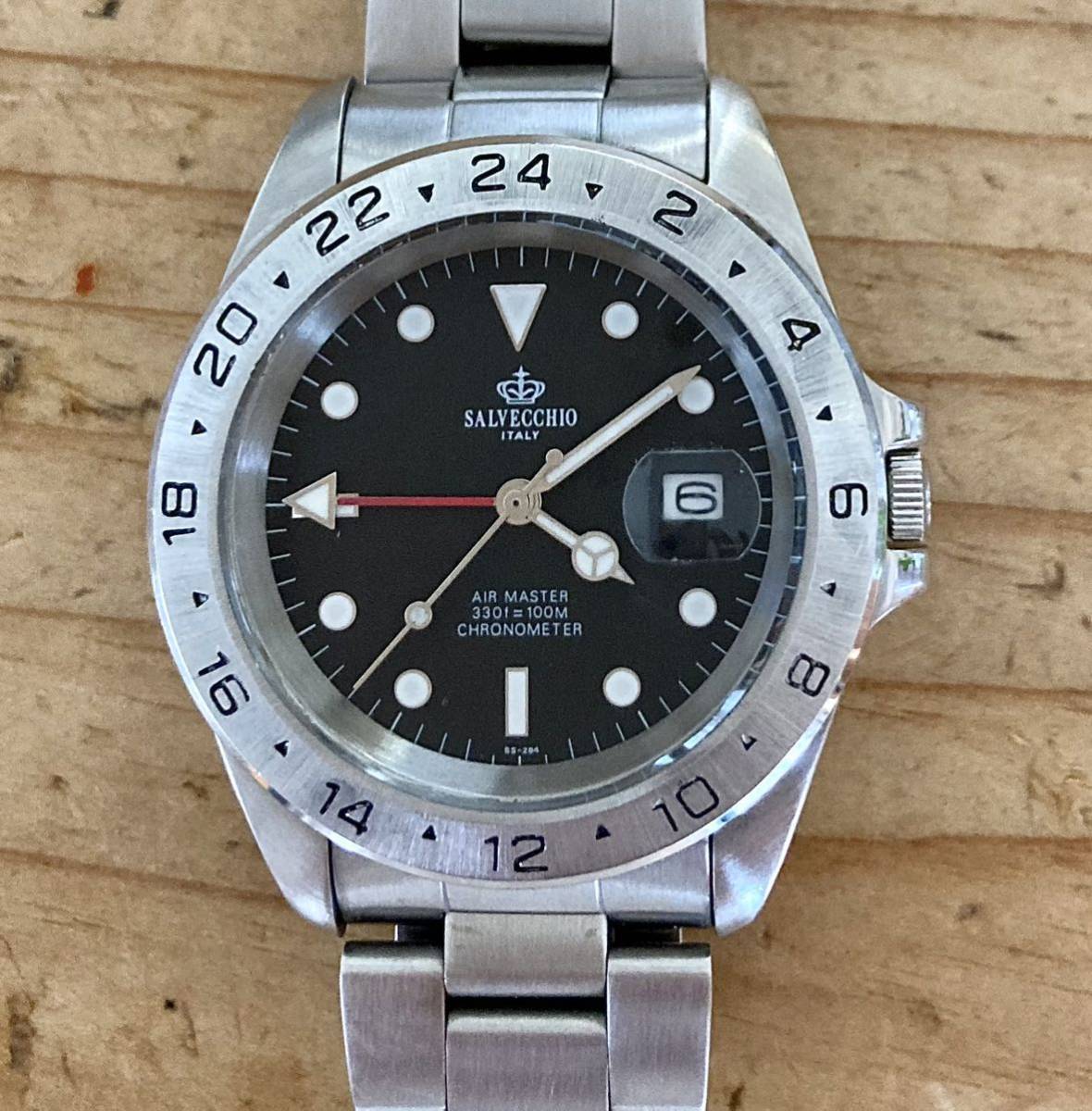 サルベキオ SALVECCHIO GMT エクスプローラー II タイプ クオーツ 