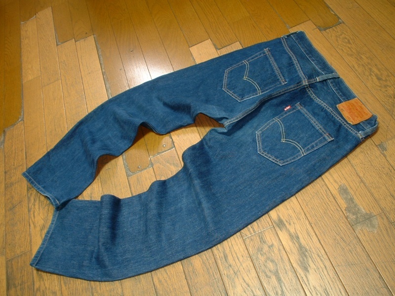 リーバイス ストレートデニムパンツ Gパン ビッグE ブラックレザー 