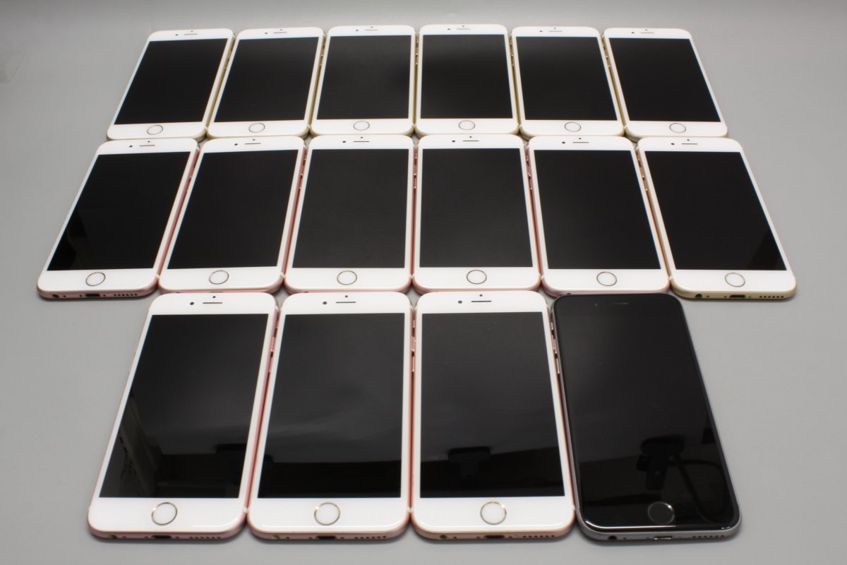 iPhone 大量セット Apple iPhone6s 64GB まとめて16台 A1688□au☆Joshin(ジャンク)7522【1円