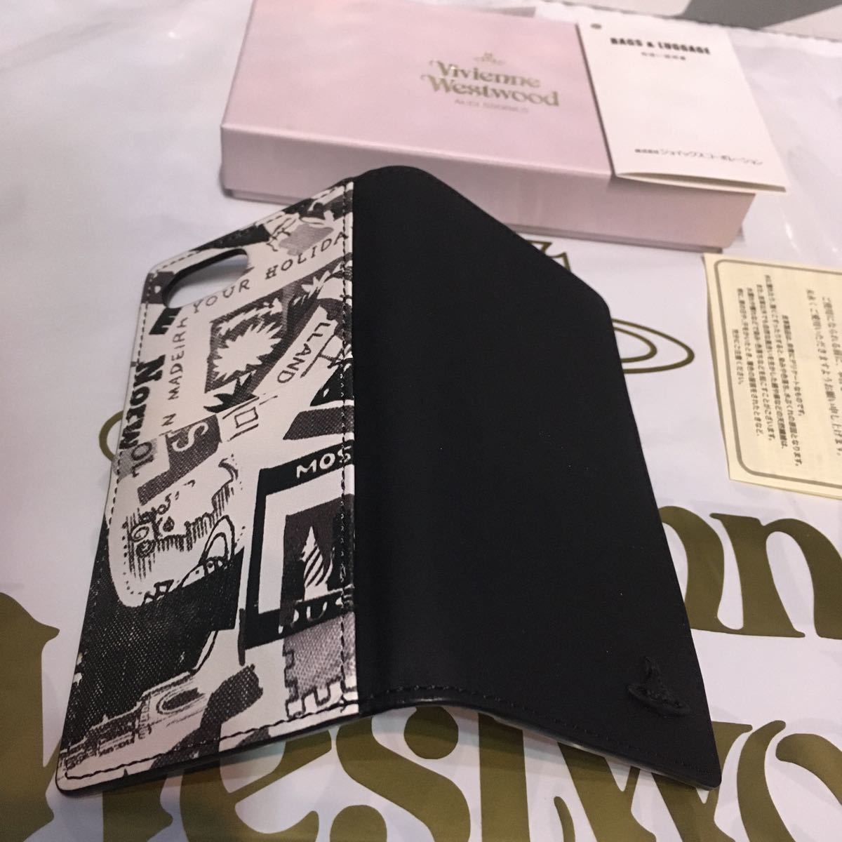 送料込○新品○元箱付 価14300円Vivienne Westwood スマホケース 黒②