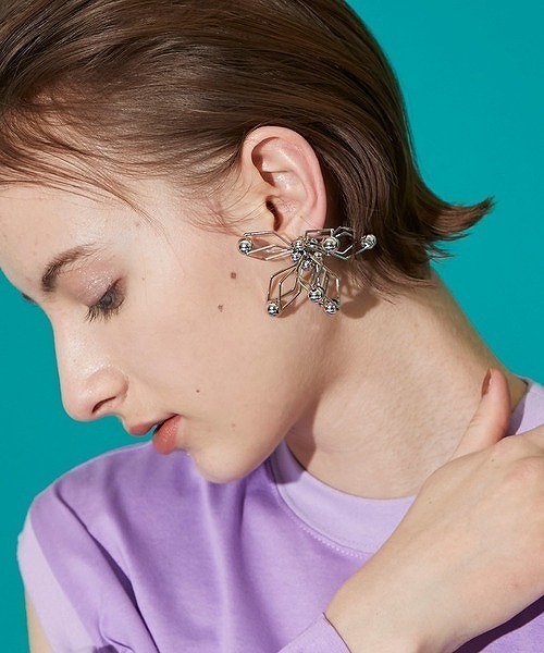 送料無料 新品 TOGA PULLA Sparkle earrings シルバー 日本製 トーガ 
