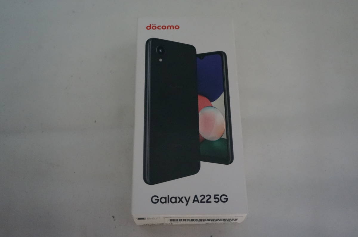 C020C111□未使用 docomo Galaxy A22 5G SC-56B ブラック ○判定