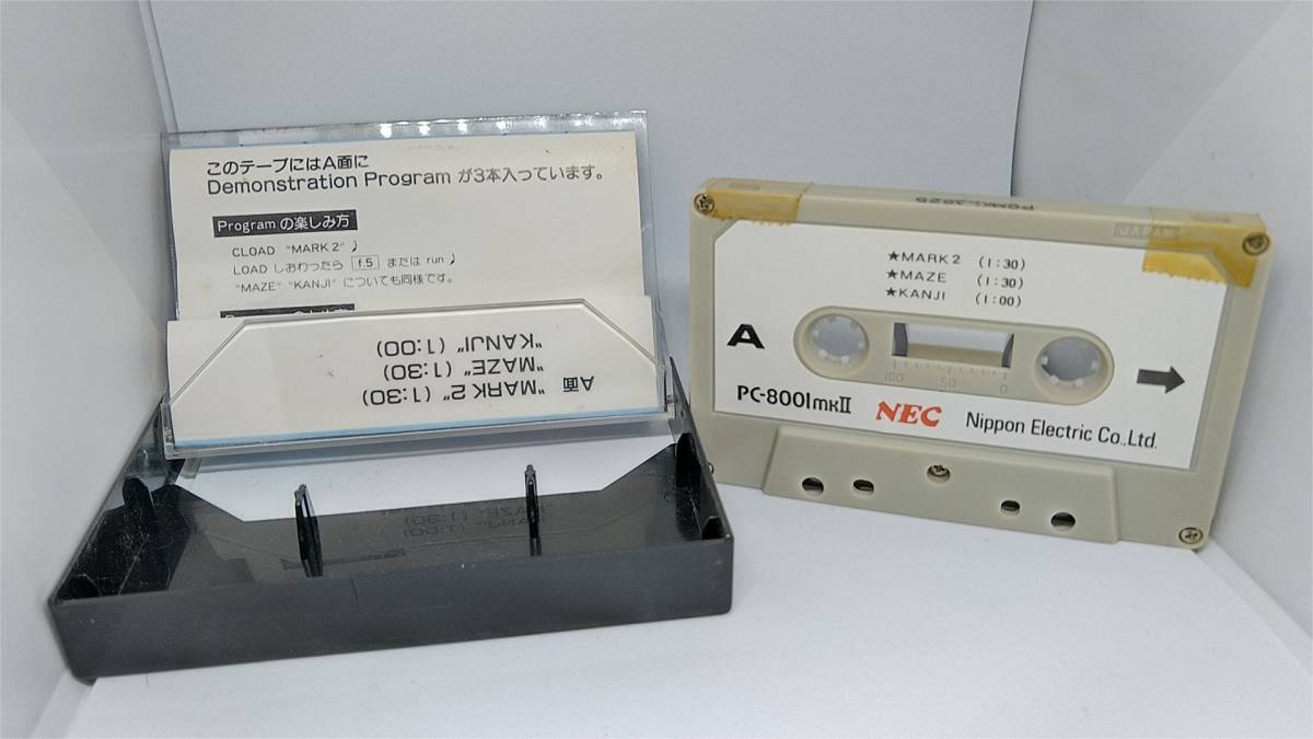 NEC PC-8001 PC-8001mkII DEMONSTRATION PROGRAMS 2個セット PC Mini 0 