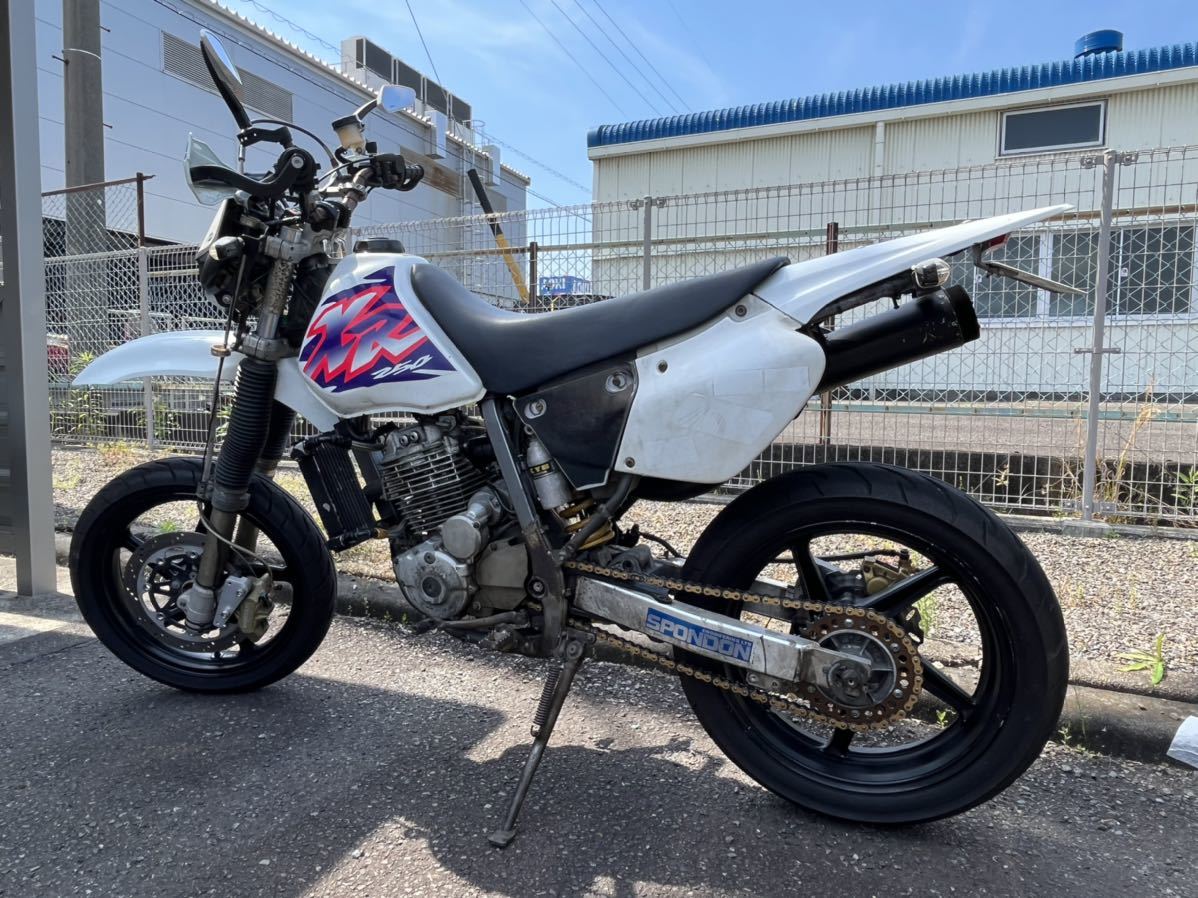 ホンダ Xr250 Md30 モタード仕様 カスタム 武川ボアアップ 280cc ローダウン 実働 ブレンボキャリパー Dトラッカー Dr Z Wr 126cc 250cc 売買されたオークション情報 Yahooの商品情報をアーカイブ公開 オークファン Aucfan Com