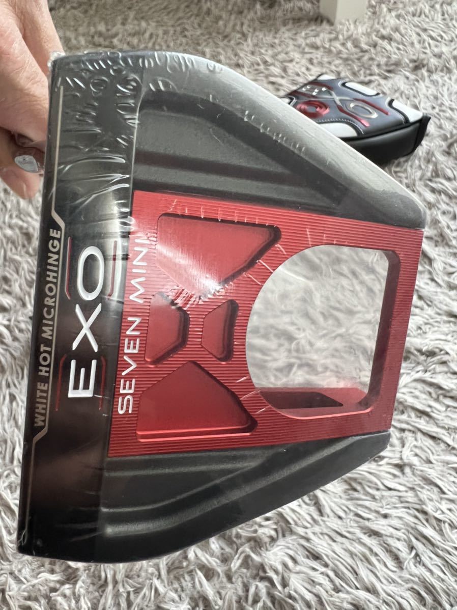 【レア未使用】オデッセイ　数量限定品　2019　EXO　SEVEN-MINI＜セブンミニ＞パター　＃RED/レッド【34インチ】HCあり