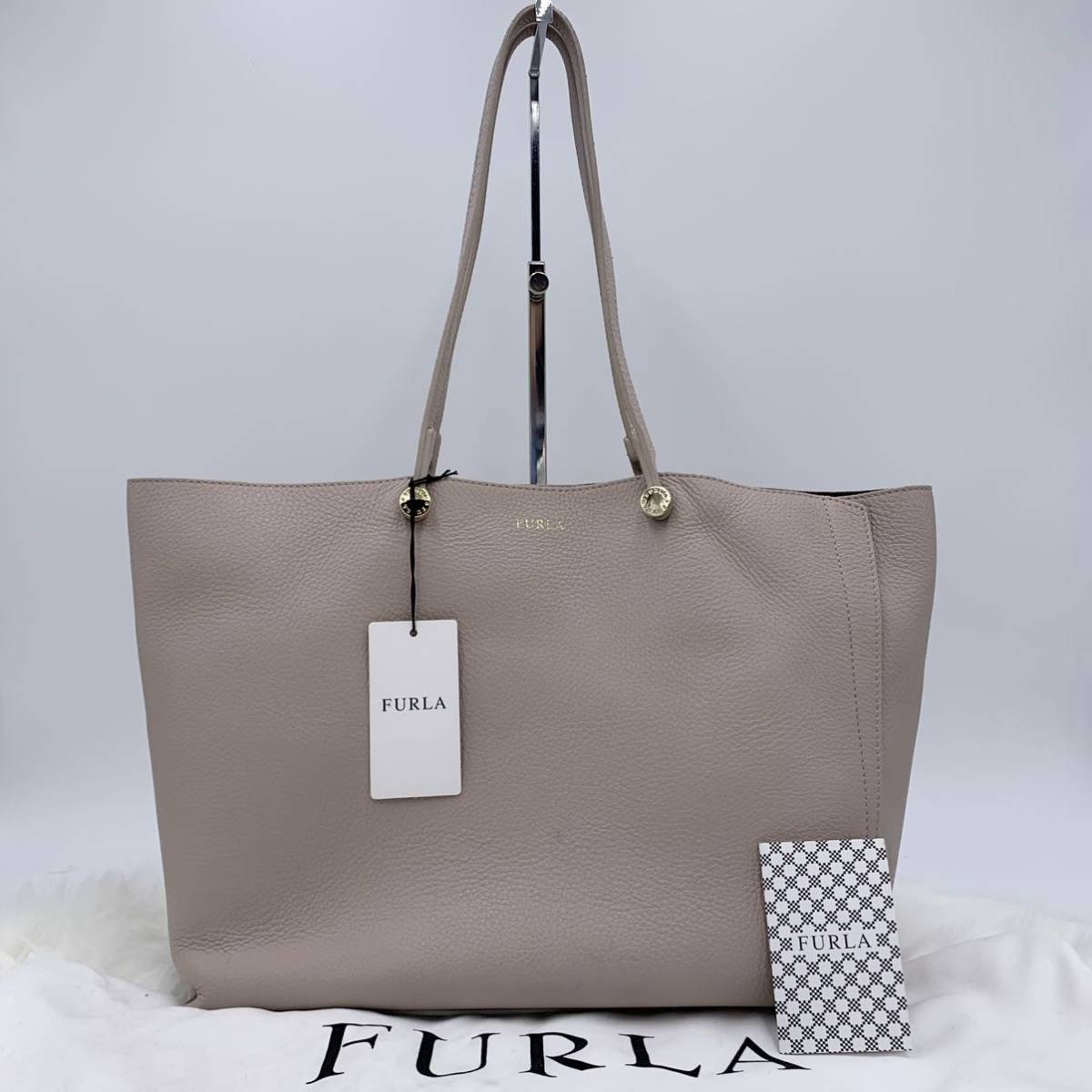 1円 ◇新品◇ FURLA フルラ エデン オールレザー 肩掛け グレージュ 